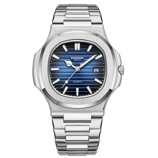 Novo relógio de pulso casual masculino de luxo, relógio automático de quartzo, moderno e moderno, relógio de pulso masculino