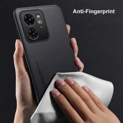 Capa de couro PU de luxo para Motorola Moto Edge 40 Neo, capa traseira de silicone fosco, proteção para celular Motorola Edge 40 5G