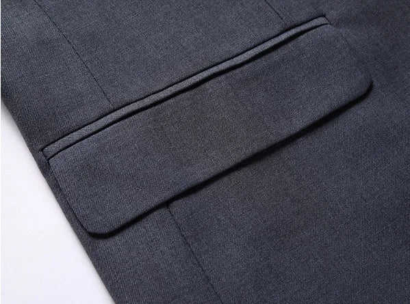 Terno masculino de cor sólida, alta qualidade, moda 2025, banquete, casamento, tendência, padrinho, solteiro, 3/2/1