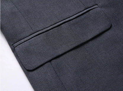 Terno masculino de cor sólida, alta qualidade, moda 2025, banquete, casamento, tendência, padrinho, solteiro, 3/2/1