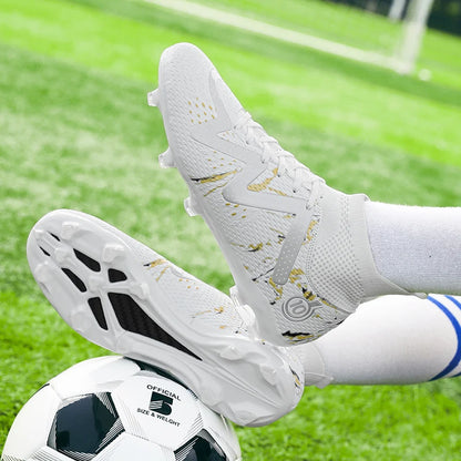 Chuteiras de futebol masculinas 2024, tamanho grande, ultraleves, tênis para meninos, antiderrapantes, chuteiras de futebol AG/TF, botas de cano curto unissex