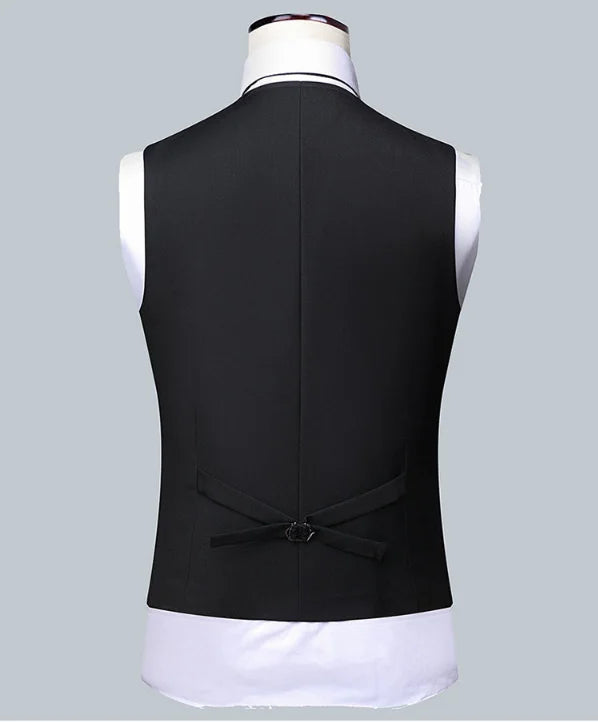 Terno masculino de cor sólida, alta qualidade, moda 2025, banquete, casamento, tendência, padrinho, solteiro, 3/2/1