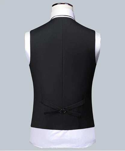 Terno masculino de cor sólida, alta qualidade, moda 2025, banquete, casamento, tendência, padrinho, solteiro, 3/2/1