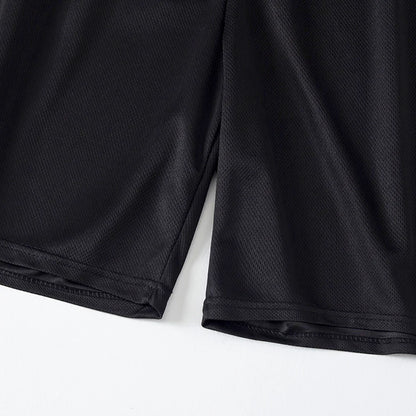 1/3 peças shorts masculinos plus size de malha preta de secagem rápida corrida fitness basquete futebol 5 calças adolescentes calças elásticas na cintura