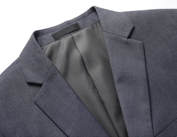 Terno masculino de cor sólida, alta qualidade, moda 2025, banquete, casamento, tendência, padrinho, solteiro, 3/2/1