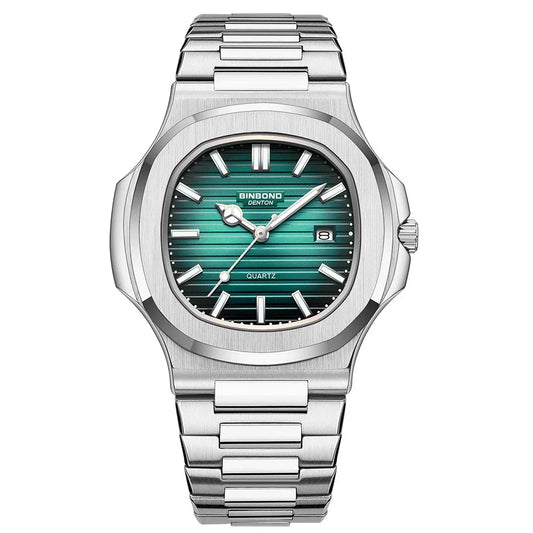 Novo relógio de pulso casual masculino de luxo, relógio automático de quartzo, moderno e moderno, relógio de pulso masculino