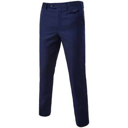 Ternos masculinos elegantes, 3 peças, 2 conjuntos de blazers, jaquetas, coletes, calças, luxo, clássico, 2025, casacos formais, trajes coreanos