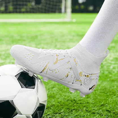 Chuteiras de futebol masculinas 2024, tamanho grande, ultraleves, tênis para meninos, antiderrapantes, chuteiras de futebol AG/TF, botas de cano curto unissex
