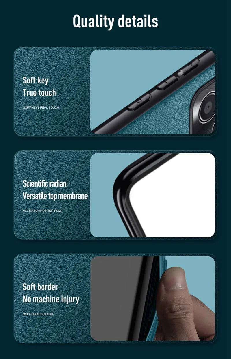 Capa de couro PU de luxo para Motorola Moto Edge 40 Neo, capa traseira de silicone fosco, proteção para celular Motorola Edge 40 5G