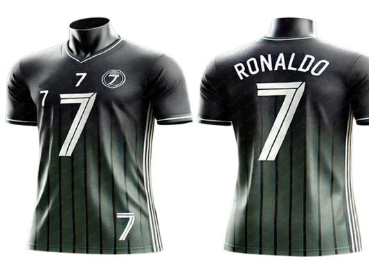 Camisa esportiva infantil e adulta Ronaldo nº 7, camiseta respirável para futebol ao ar livre, corrida, musculação, treinamento, roupa