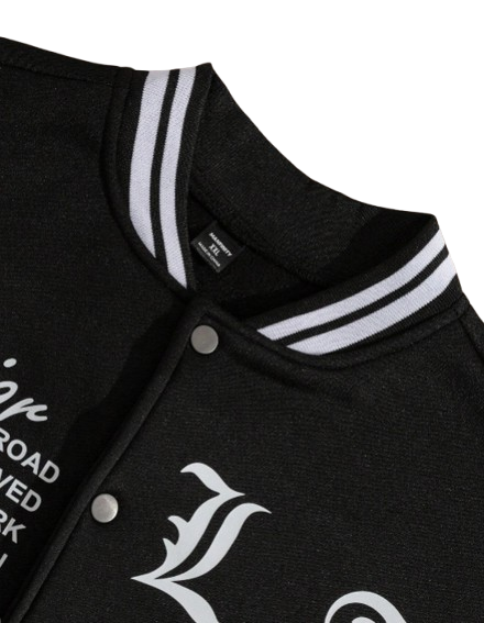 Jaqueta de beisebol masculina Manfinity EMRG com estampa simples e manga comprida para uso diário, jaqueta masculina, roupas masculinas, jaquetas para homens